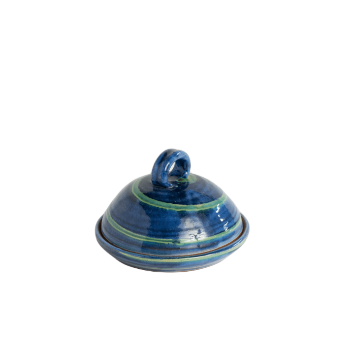 Blue with Green Swirl