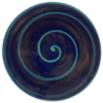 Blue with Green Swirl