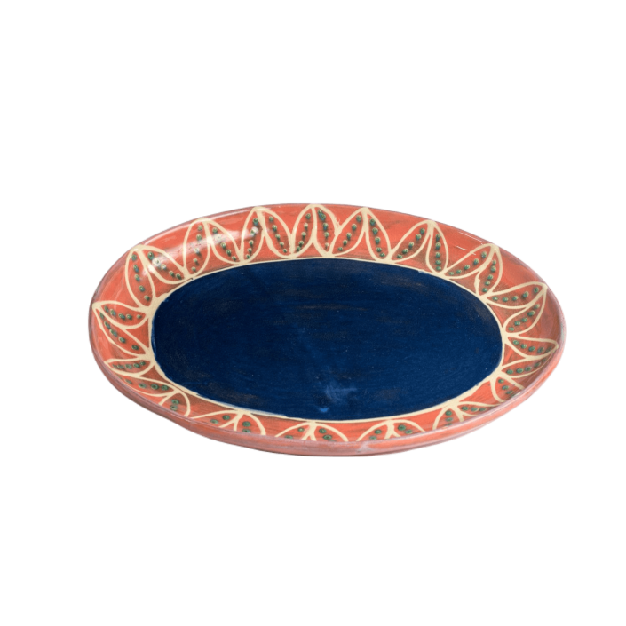 Oval Platter - Medium - Watermelon Pea Pods