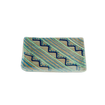 Rectangular Bread and Butter Plate - Green Otis